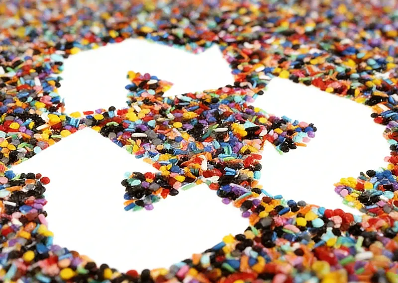 リサイクル可能な原料粒子の力